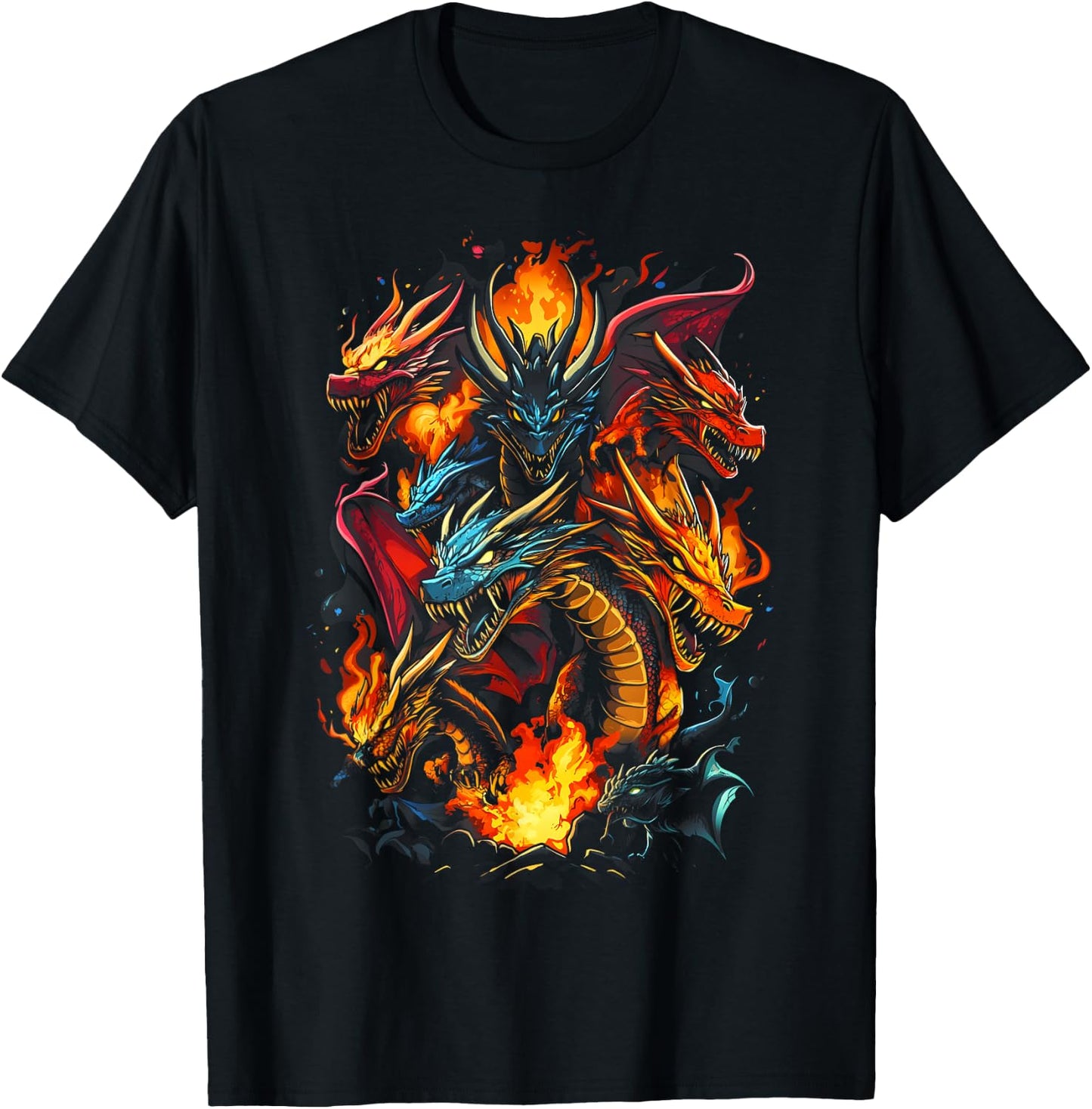 Dragon Lovers Dragon Types Women Men Girls Boys Dragons T-Shirt - T-Shirt | Black