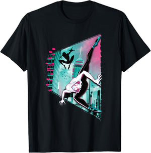 Marvel Spider-Man Into the Spider-Verse Ghost Spider T-Shirt - T-Shirt | Black