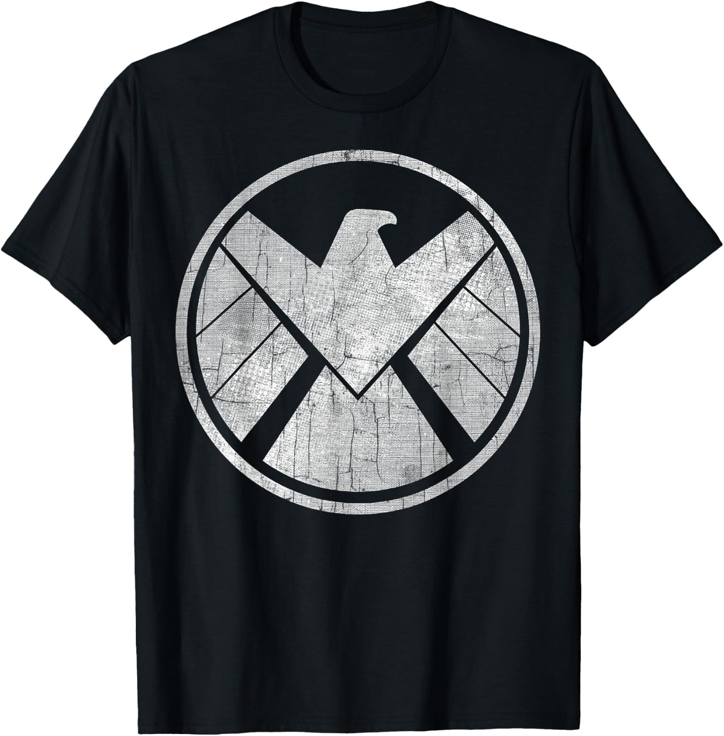Marvel Agents of S.H.I.E.L.D. Grungy Logo Vintage T-Shirt - T-Shirt | Black