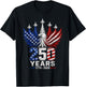 250 Years American 250th USA Patriotic Eagle 4th of July T-Shirt - T-Shirt | Black