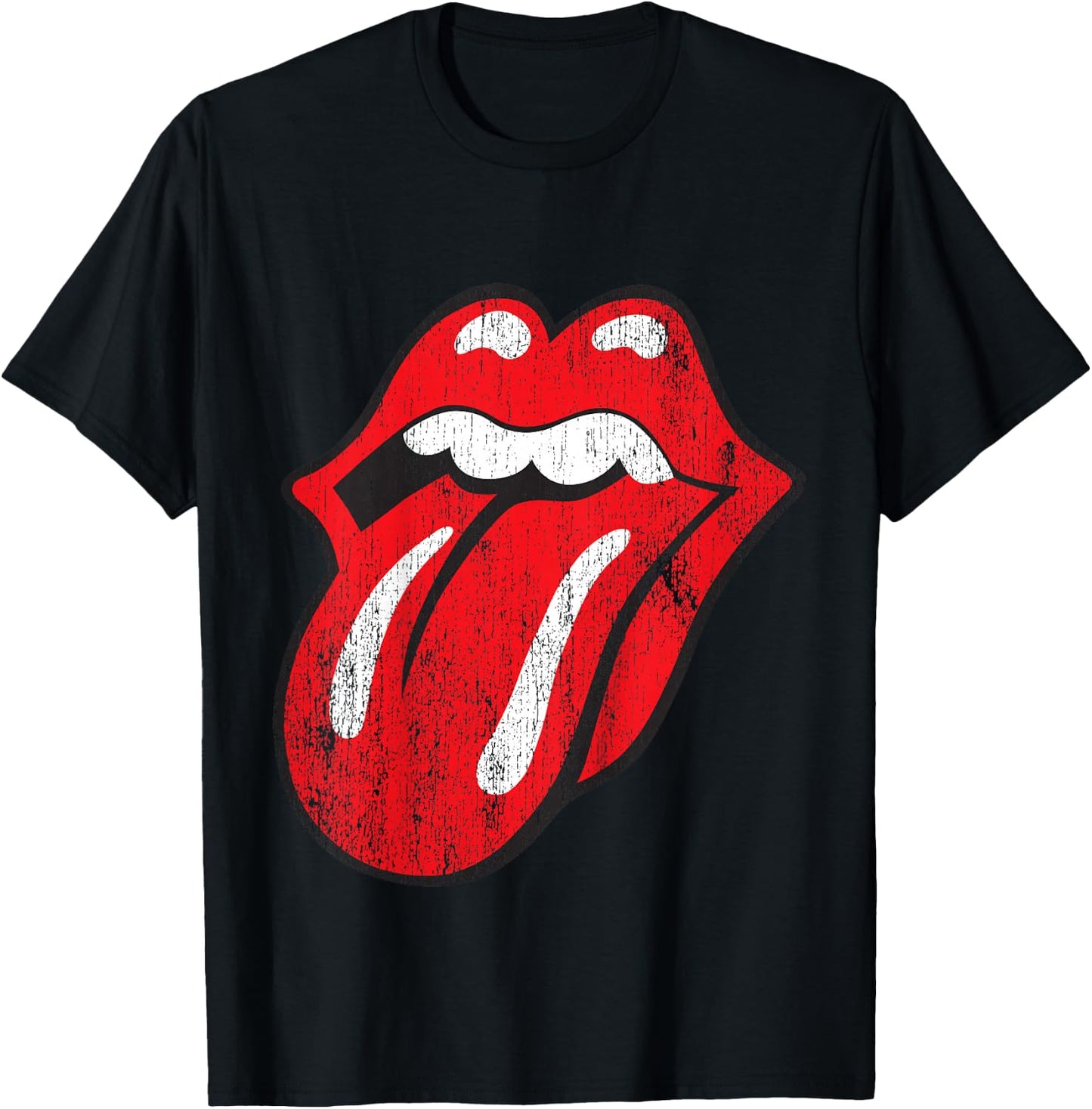 The Rolling Stones Distressed Tongue Youth T-Shirt - T-Shirt | Black