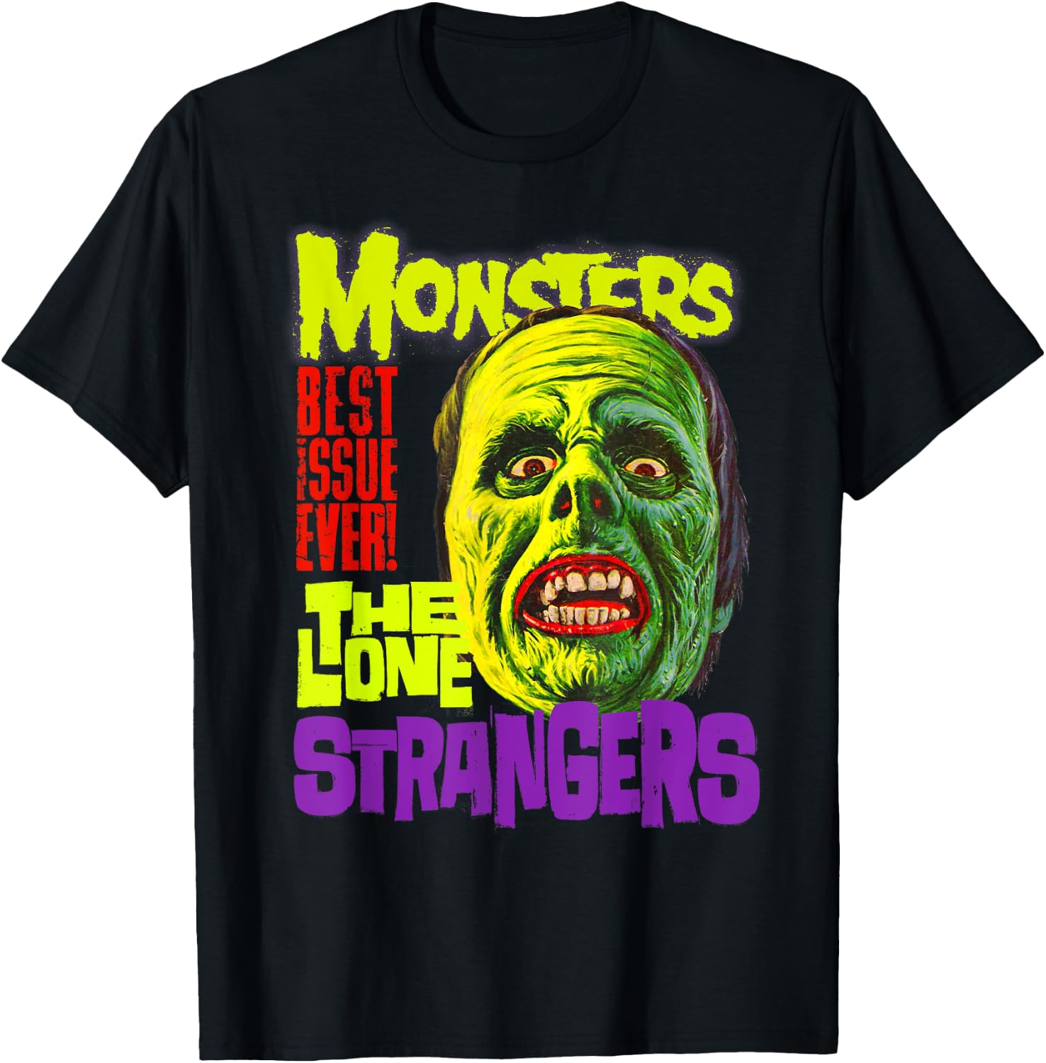 Frankenstein Monster: Lone Stranger Shirt Horror Movie Fan T-Shirt - T-Shirt | Black