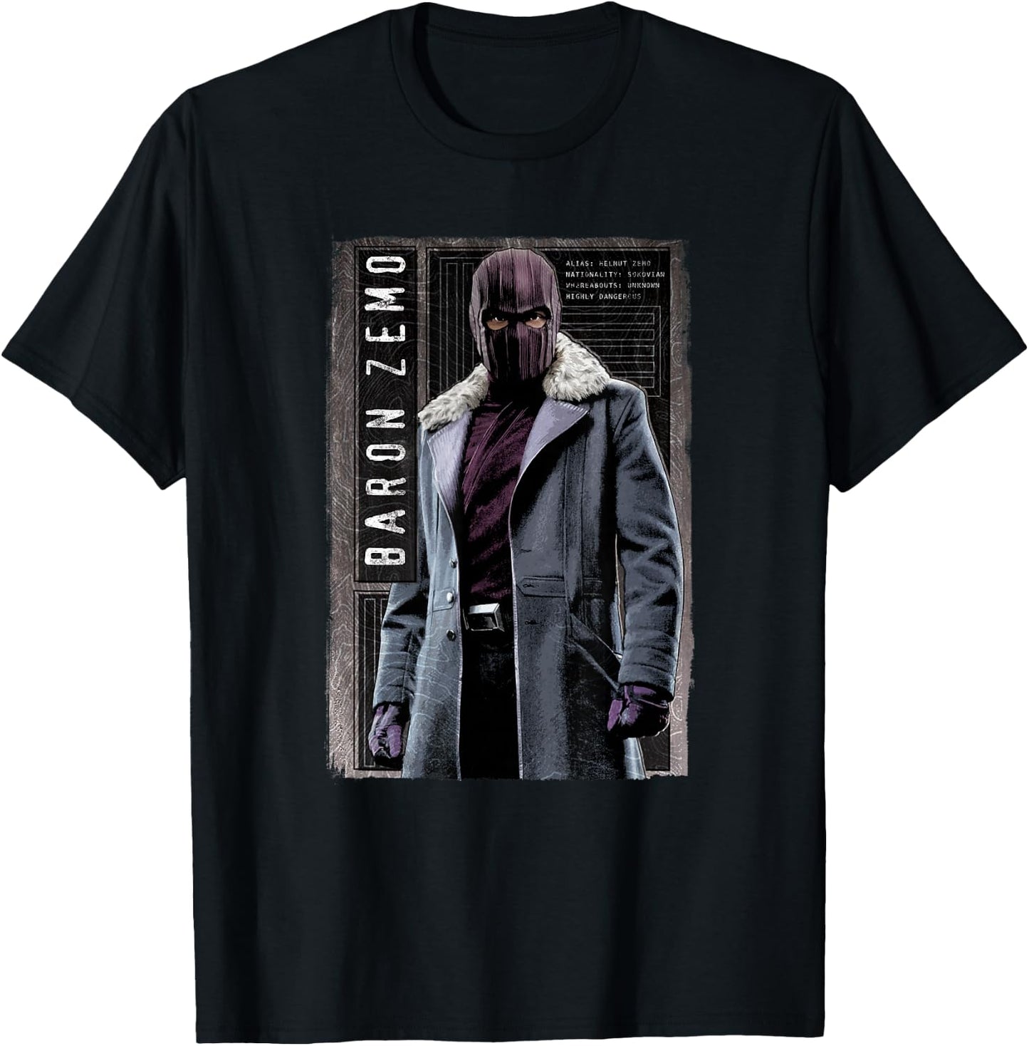 Marvel The Falcon and The Winter Soldier Baron Zemo Details T-Shirt - T-Shirt | Black