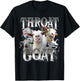 Throat Goat Funny Offensive Adult Humor Bootleg T-Shirt - T-Shirt | Black
