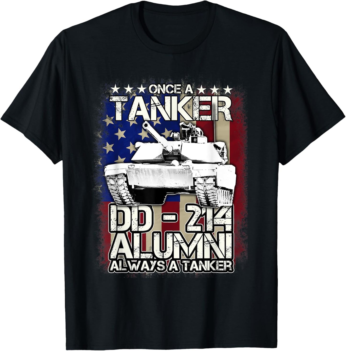 Tanker Shirt DD-214 Alumni Veteran Tanker T Shirt T-Shirt - T-Shirt | Black