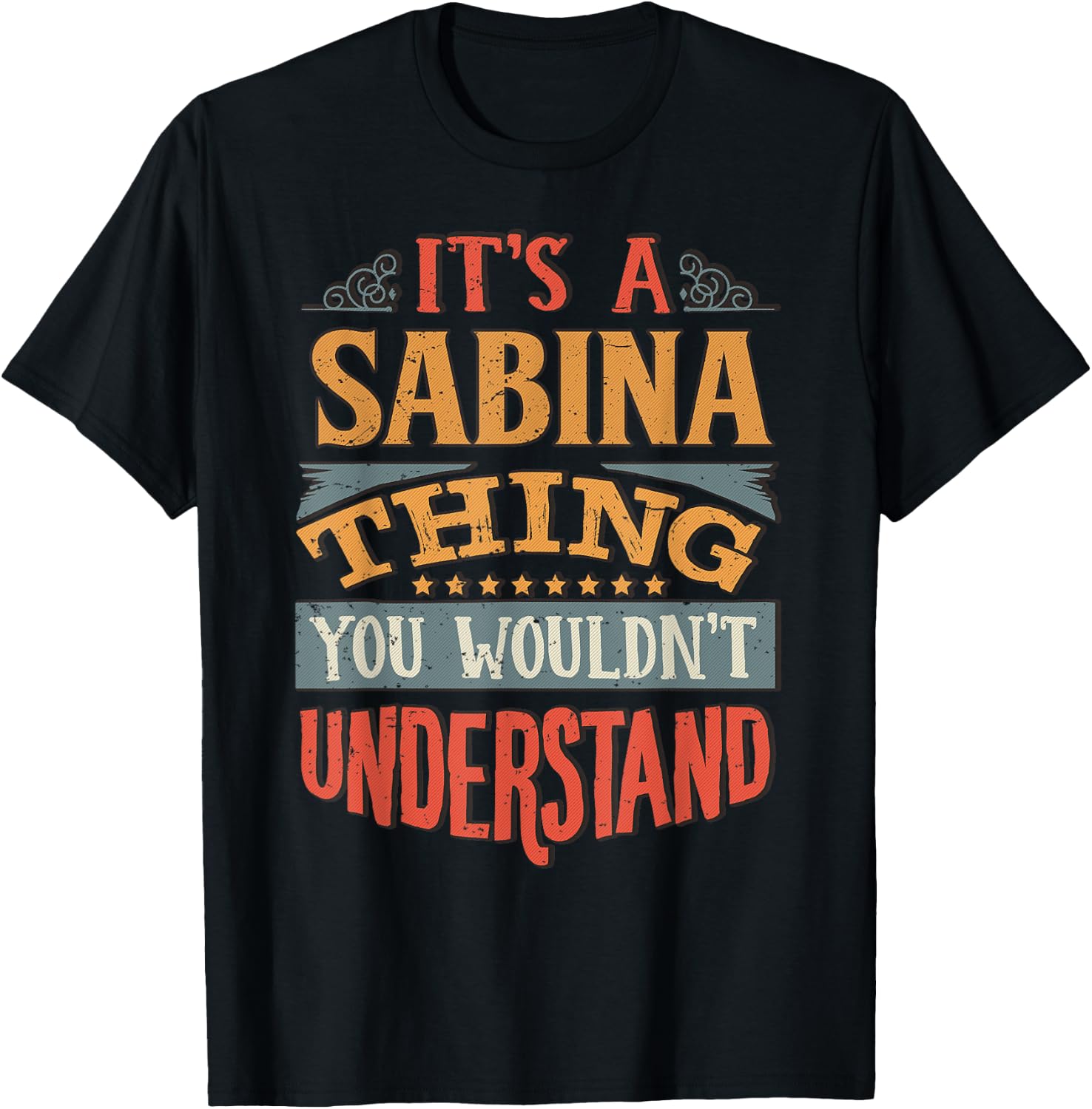 Sabina Name T-Shirt - T-Shirt | Black