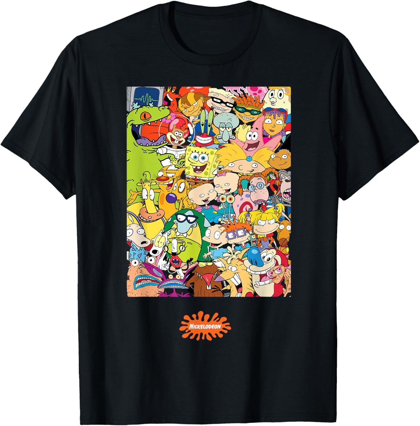 Nickelodeon Classic 90s Characters T-Shirt - T-Shirt | Black
