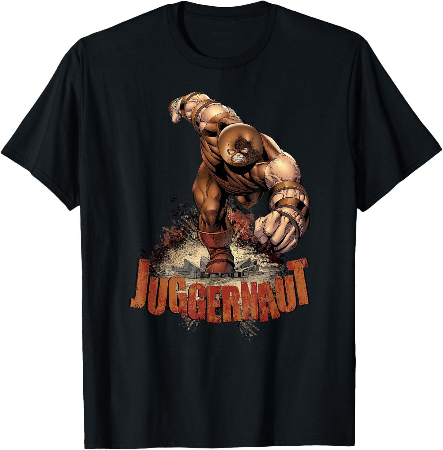Marvel X-Men The Juggernaut Grunge Smash T-Shirt - T-Shirt | Black