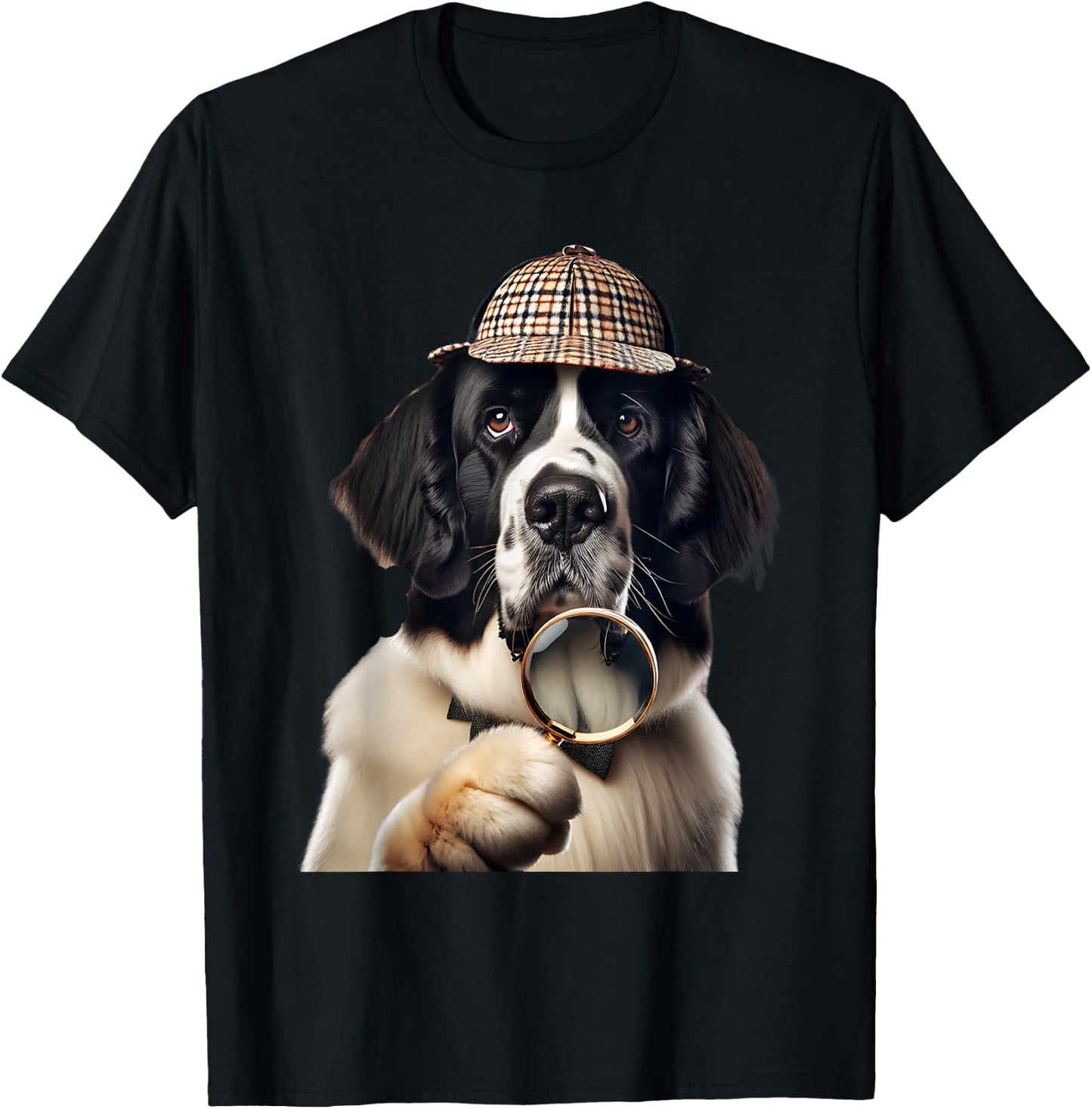 Landseer Newfoundland Dog T-Shirt - T-Shirt | Black