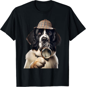 Landseer Newfoundland Dog T-Shirt - T-Shirt | Black