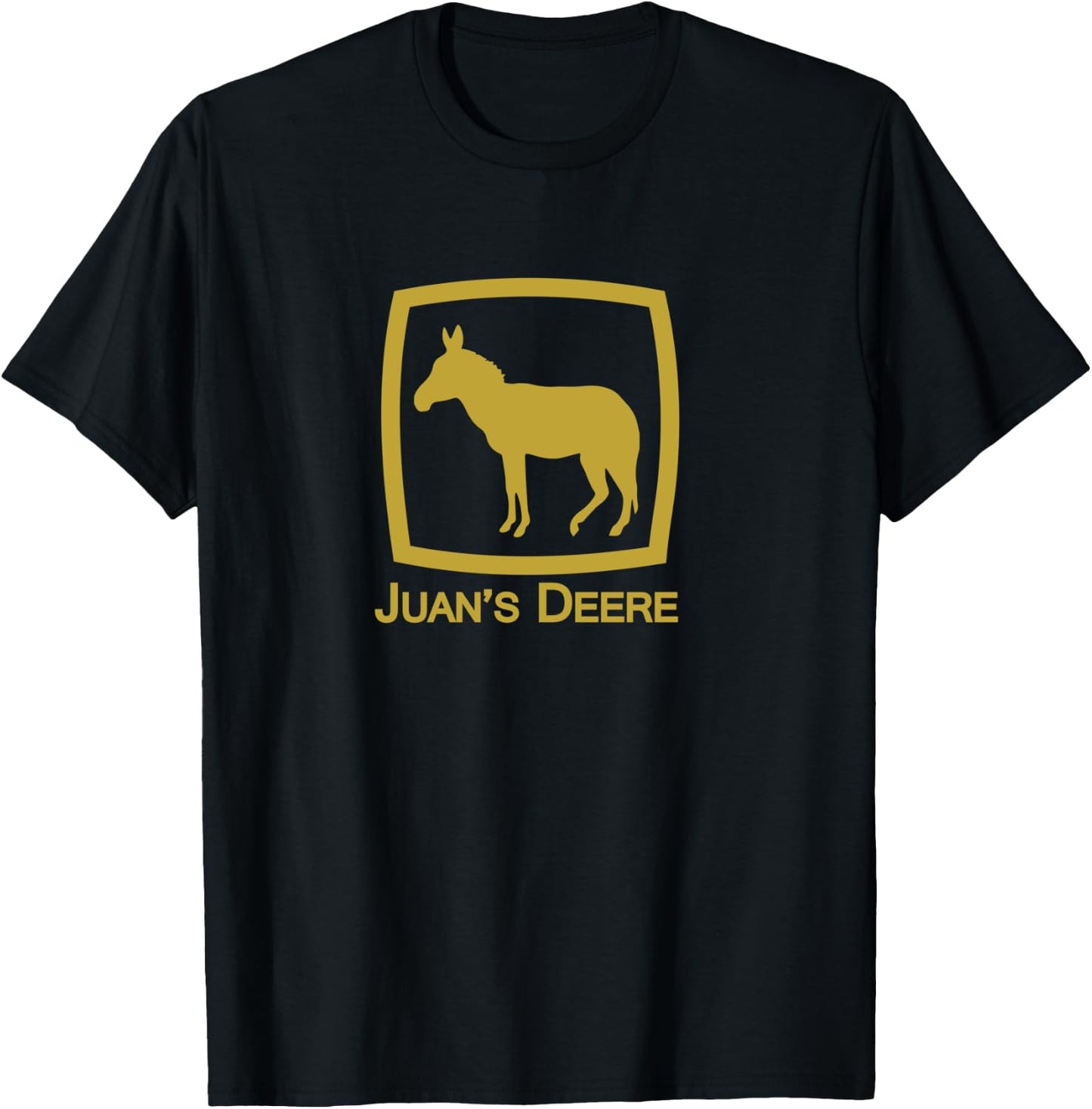 Juan's Deere Funny Immigration Novelty Caravan Parody LS T-Shirt - T-Shirt | Black