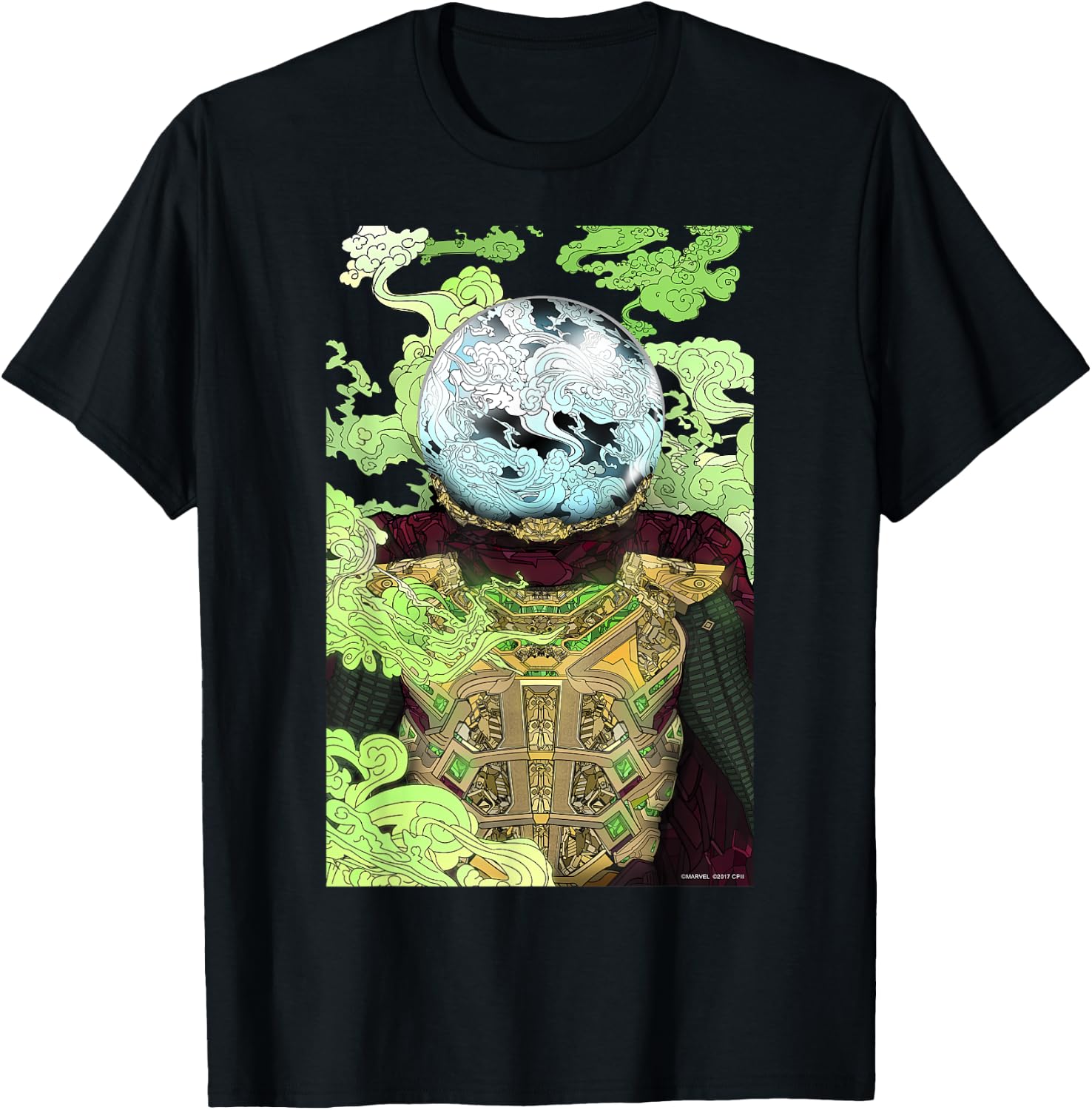 Marvel Spider-Man Far From Home Mysterio Poster T-Shirt - T-Shirt | Black