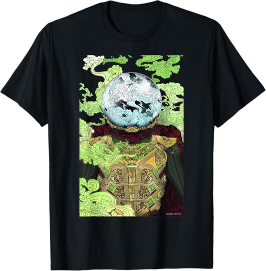 Marvel Spider-Man Far From Home Mysterio Poster T-Shirt - T-Shirt | Black