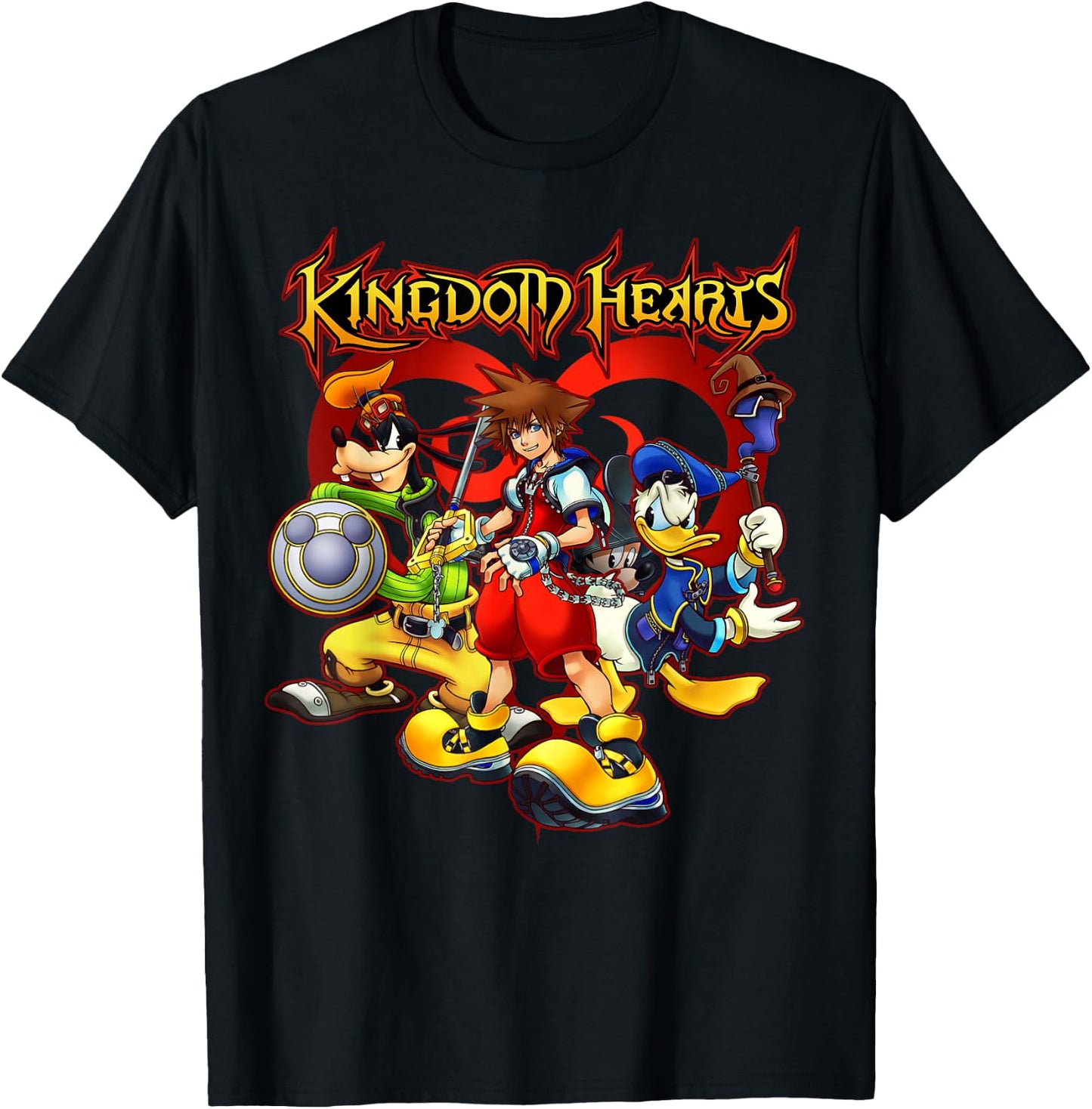 Disney - Kingdom Hearts Team Ready T-Shirt - T-Shirt | Black