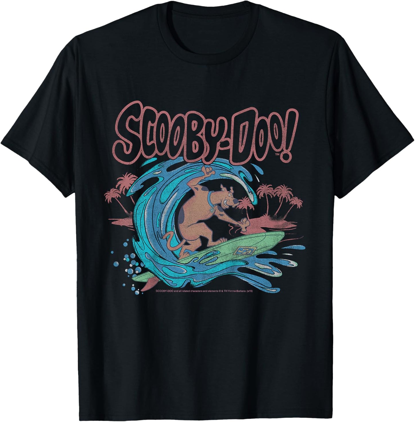 Kids Scooby-Doo Surfing Title Logo T-Shirt - T-Shirt | Black