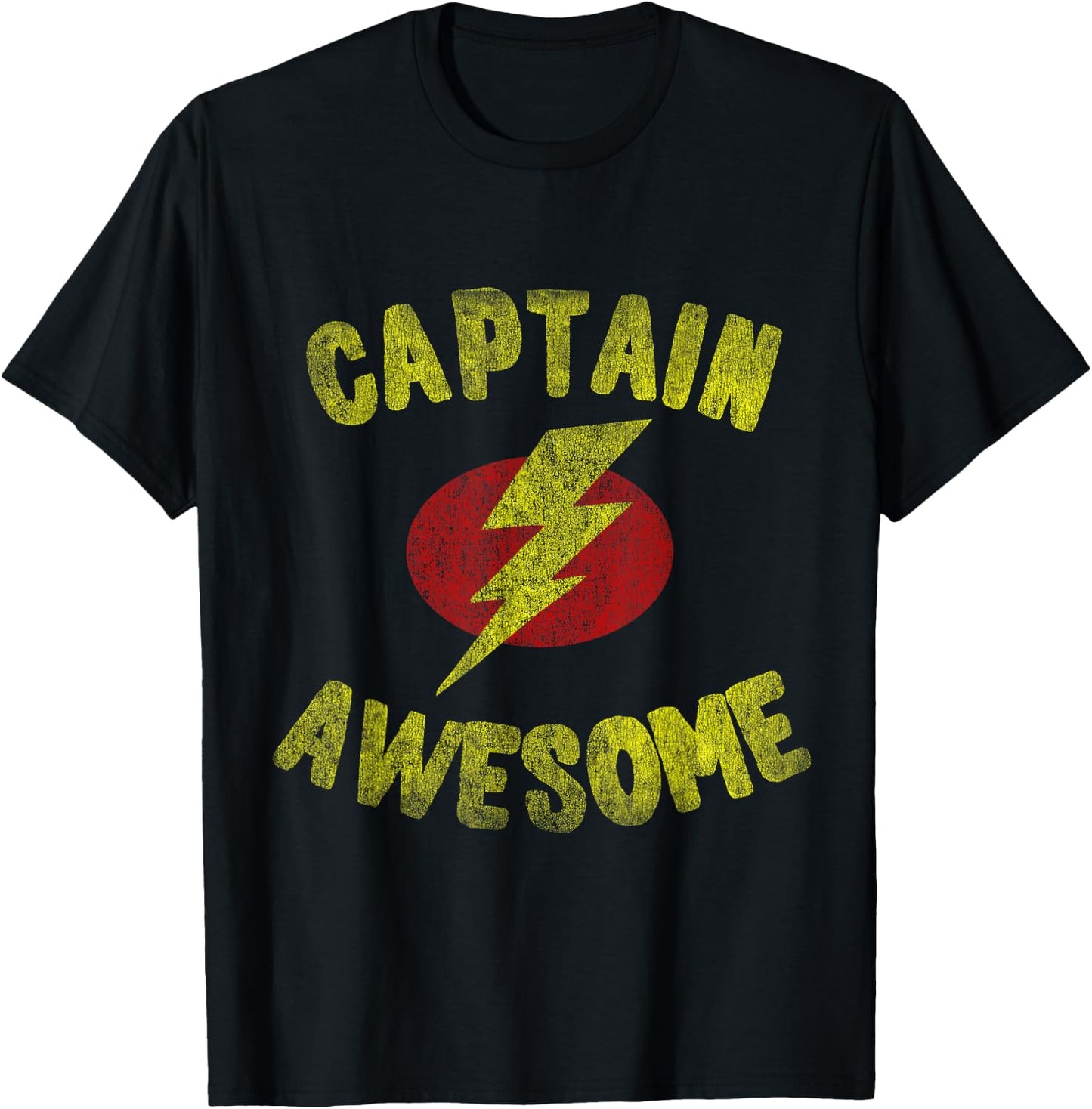 Retro Captain Awesome T-Shirt - T-Shirt | Black