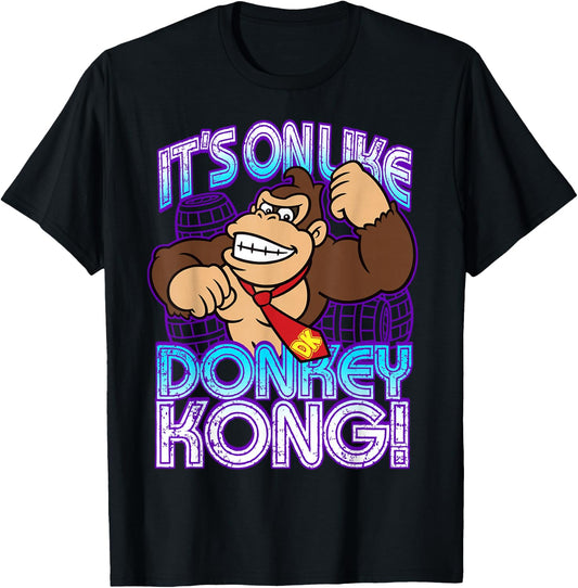 Nintendo Donkey Kong It's On Taunt Graphic T-Shirt - T-Shirt | Black
