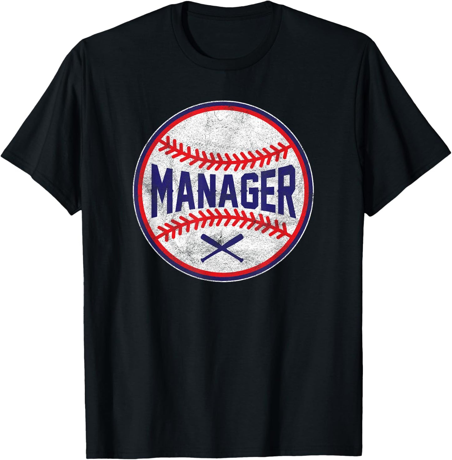 MANAGER Baseball Positions team designer shirts T-Shirt - T-Shirt | Black