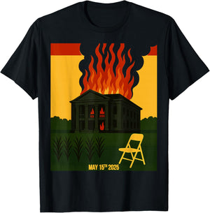 Juneteenth Folding Chair Antebellum Nottaway Plantation RBG T-Shirt - T-Shirt | Black