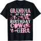 Grandma Of The Birthday Cow-Girl Rodeo Cow Girl Birthday T-Shirt - T-Shirt | Black
