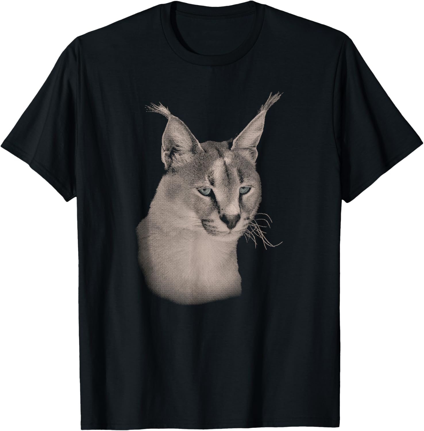 Caracal Wild Cat African Wildlife for Cat Lovers T-Shirt - T-Shirt | Black