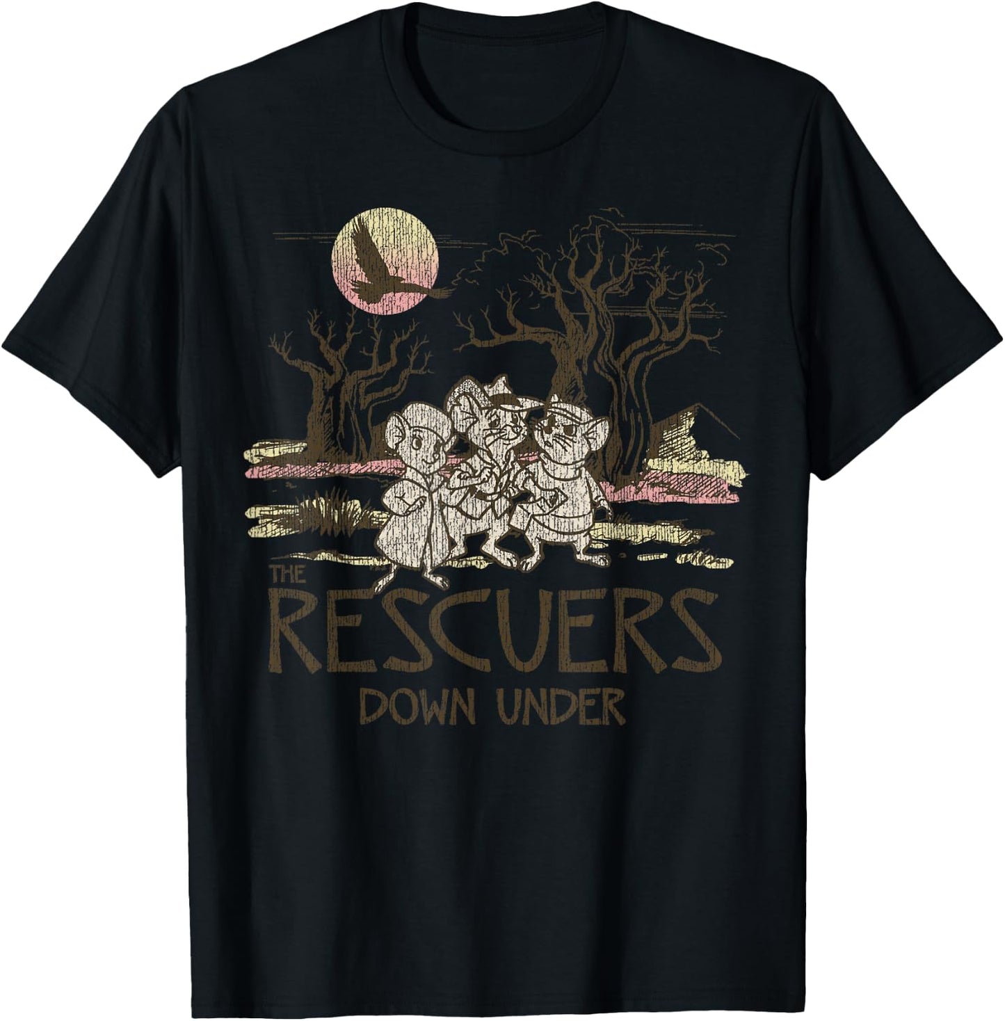 Disney Rescuers Down Under Adventure Mice T-Shirt - T-Shirt | Black