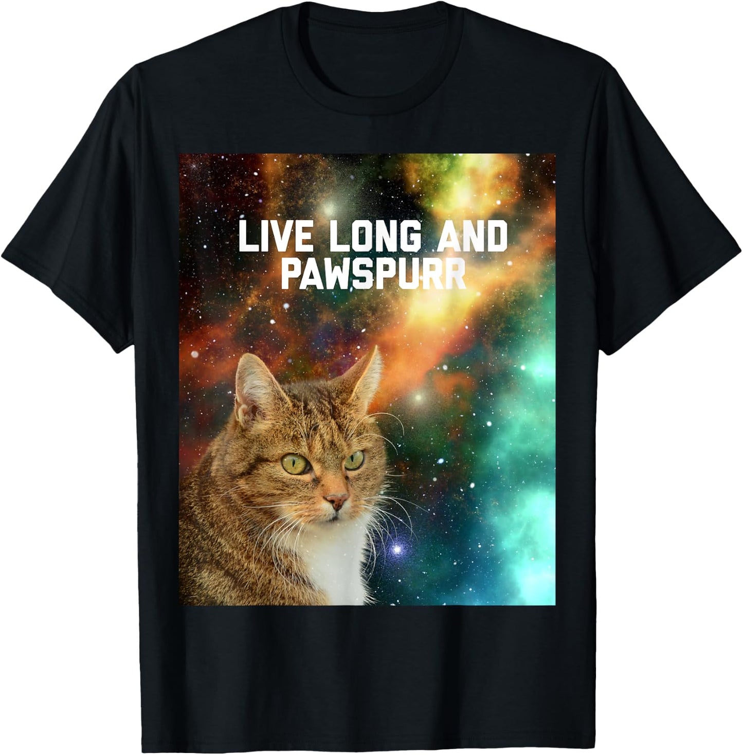 Live Long and Pawspurr Cat Women Kids T-Shirt - T-Shirt | Black