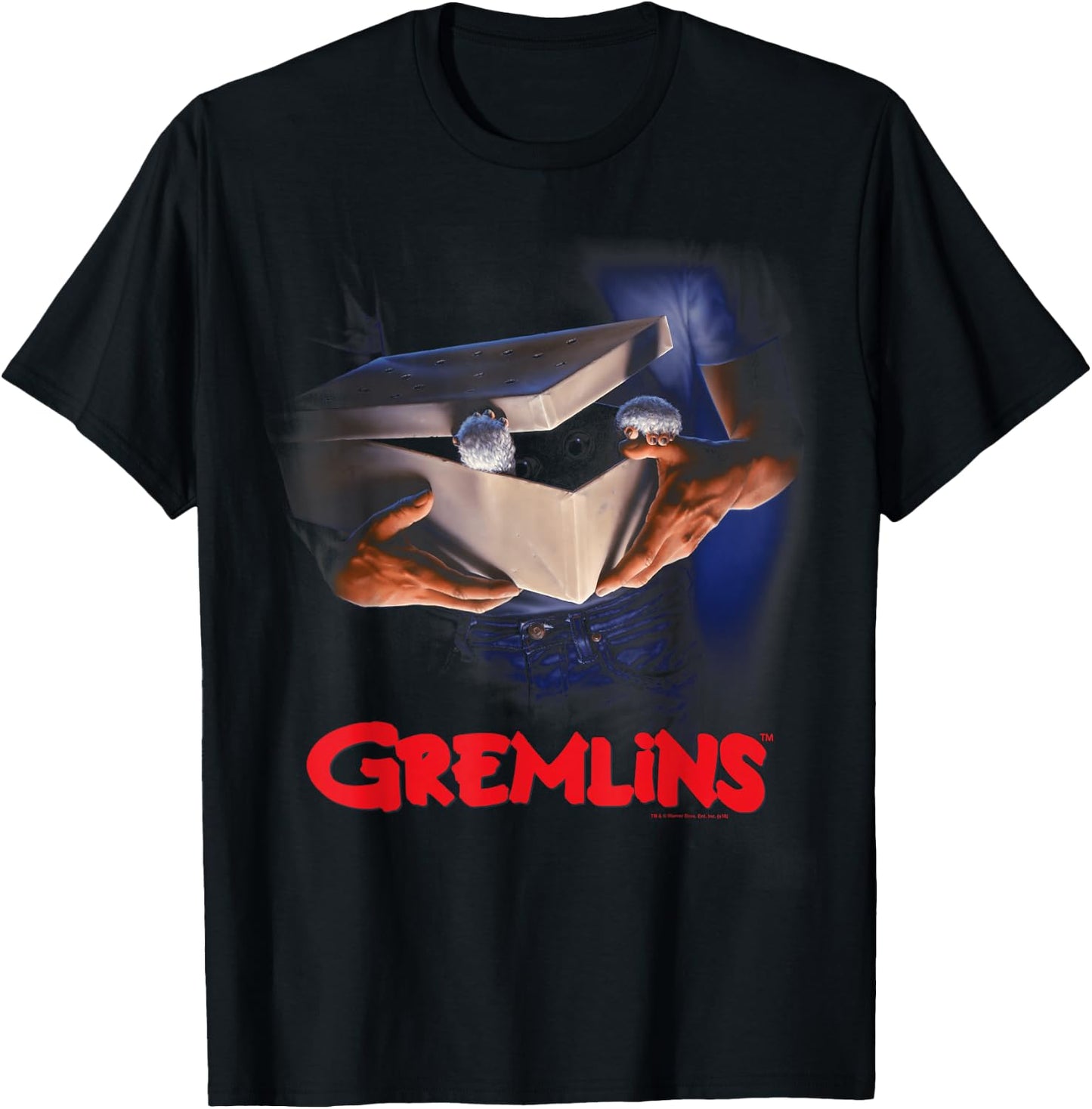 Warner Bros. Gremlins Poster - Women's Black Classic Fit Short Sleeve - Movie-Themed - Size Small T-Shirt - T-Shirt | Black