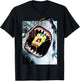 Spongebob SquarePants Shark Attack T-Shirt - T-Shirt | Black