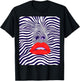 Female Women's Abstract Fashion Designer Graphic T-Shirt - T-Shirt | Black