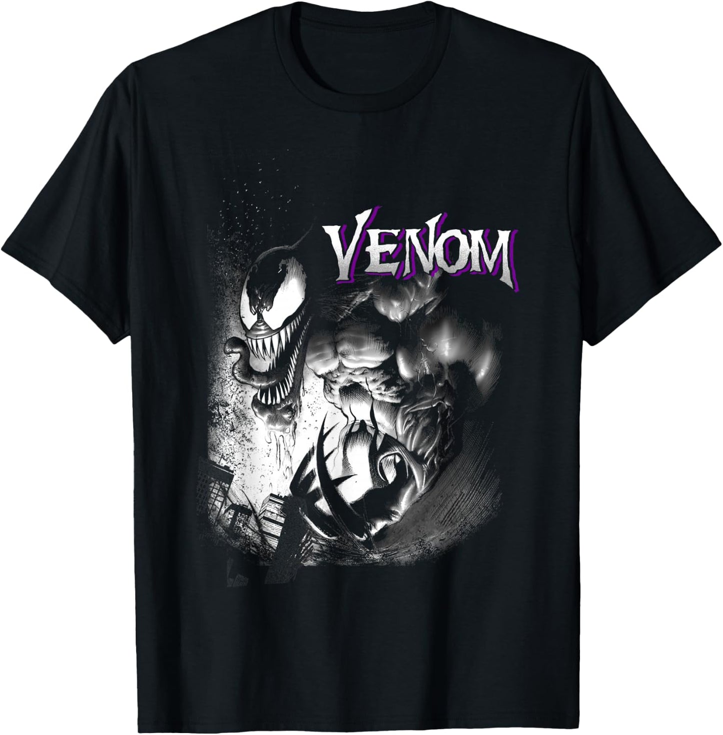 Marvel Venom City Shadows Graphic T-Shirt - T-Shirt | Black