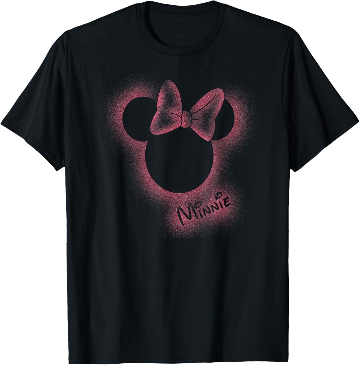 Disney - Minnie Mouse Stencil T-Shirt - T-Shirt | Black