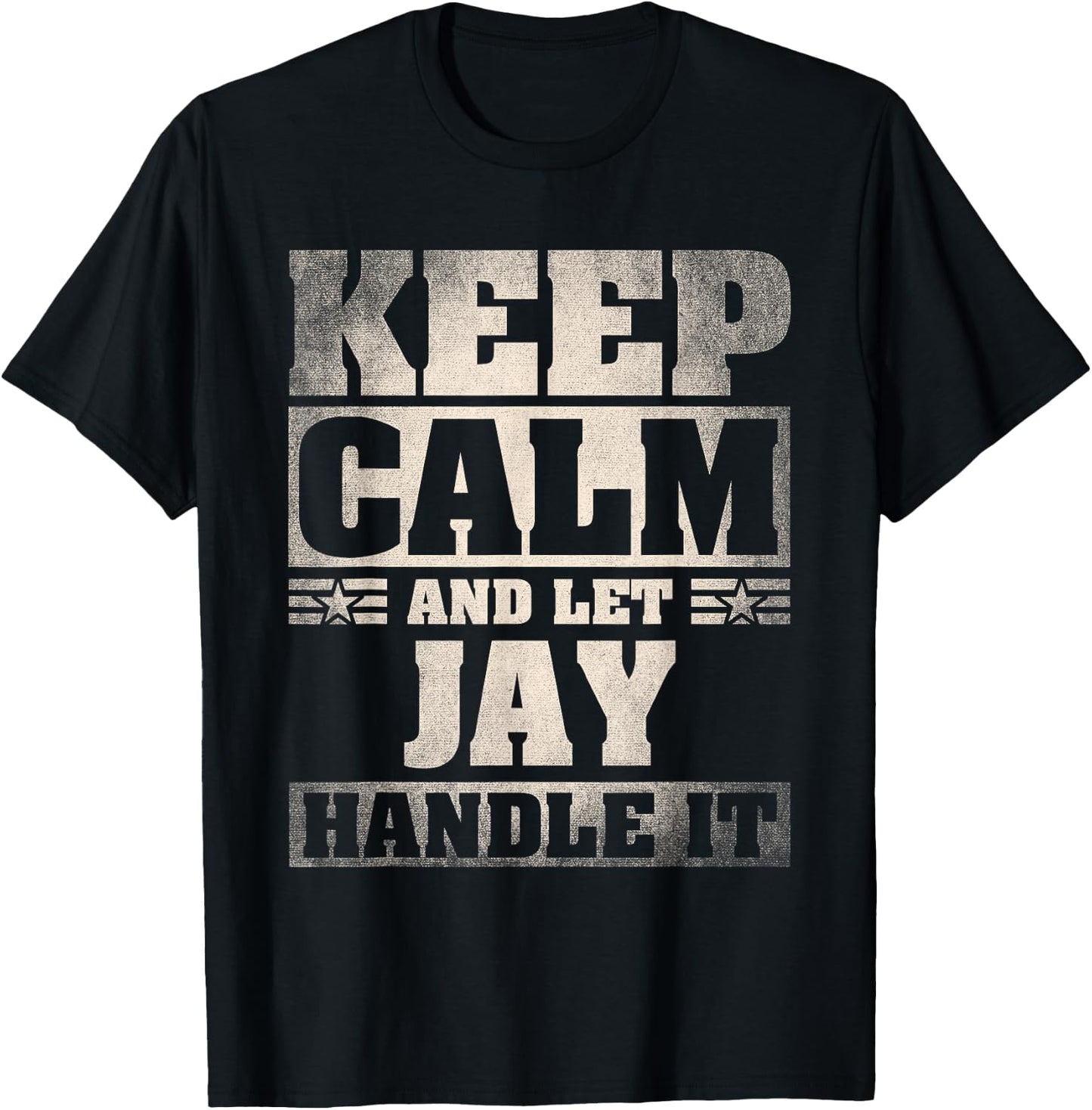 Jay Name Shirt Personalized Jay First Name T-Shirt - T-Shirt | Black