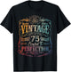 Vintage 1950 Limited Edition Shirt 75 year old 75th Birthday T-Shirt - T-Shirt | Black