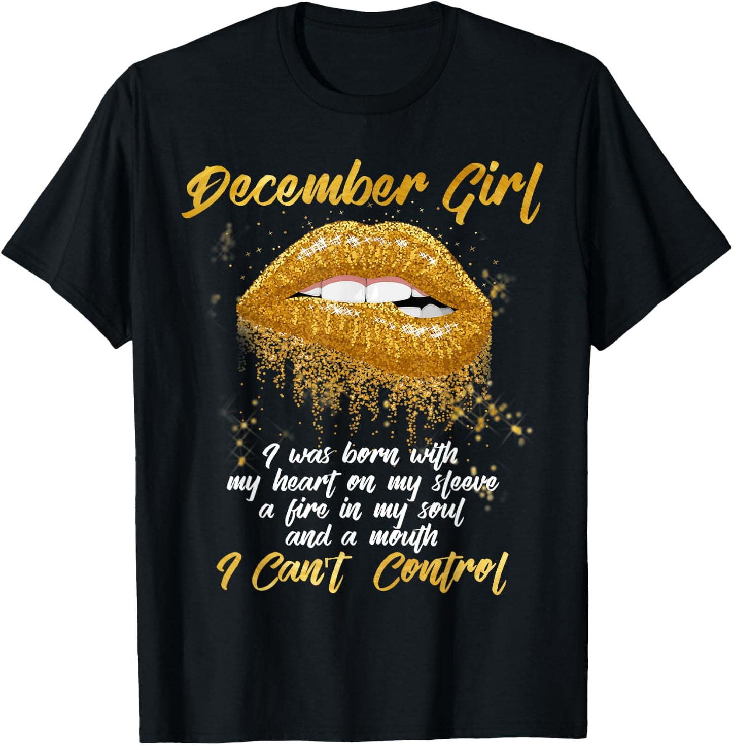 I'm a December Girl Shirt Funny Birthday T-Shirt - T-Shirt | Black