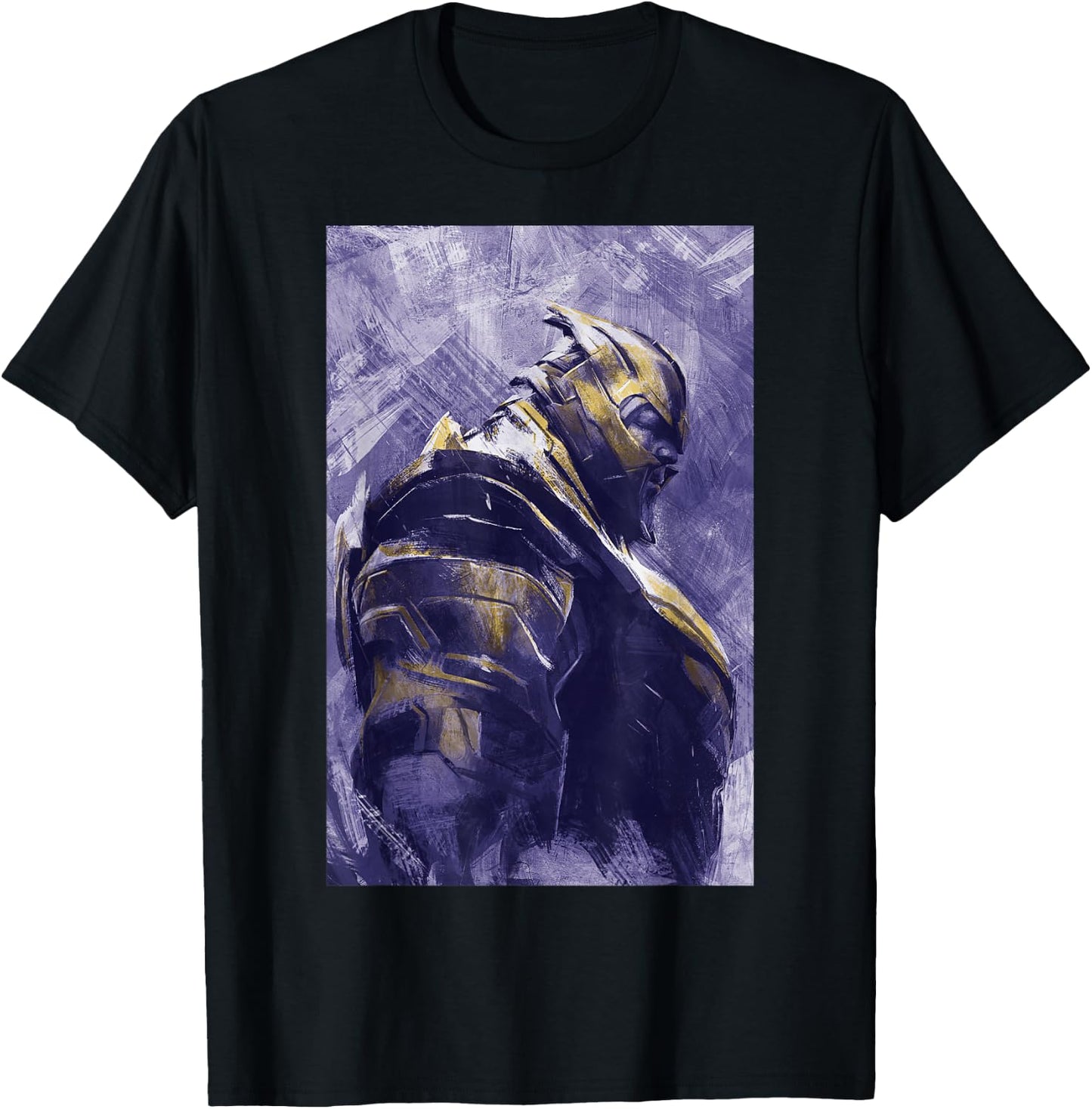 Marvel Avengers Endgame Thanos Painting Graphic T-Shirt - T-Shirt | Black