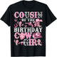 Cousin Of The Birthday Cow-Girl Rodeo Cow Girl Birthday T-Shirt - T-Shirt | Black