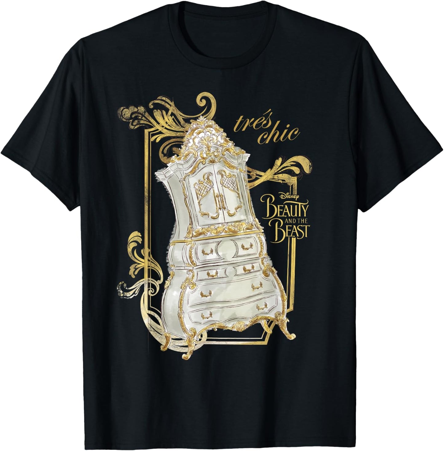 Disney Beauty & The Beast Wardrobe Tres Chic Graphic T-Shirt - T-Shirt | Black