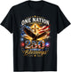 One Nation Under God 250 Years 250th Anniversary USA Men T-Shirt - T-Shirt | Black