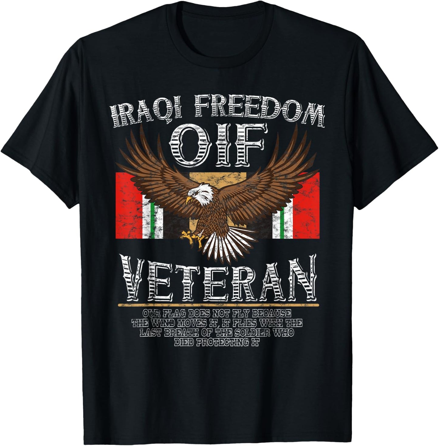 OIF Veteran Shirt- Operation Iraqi Freedom T-Shirt - T-Shirt | Black