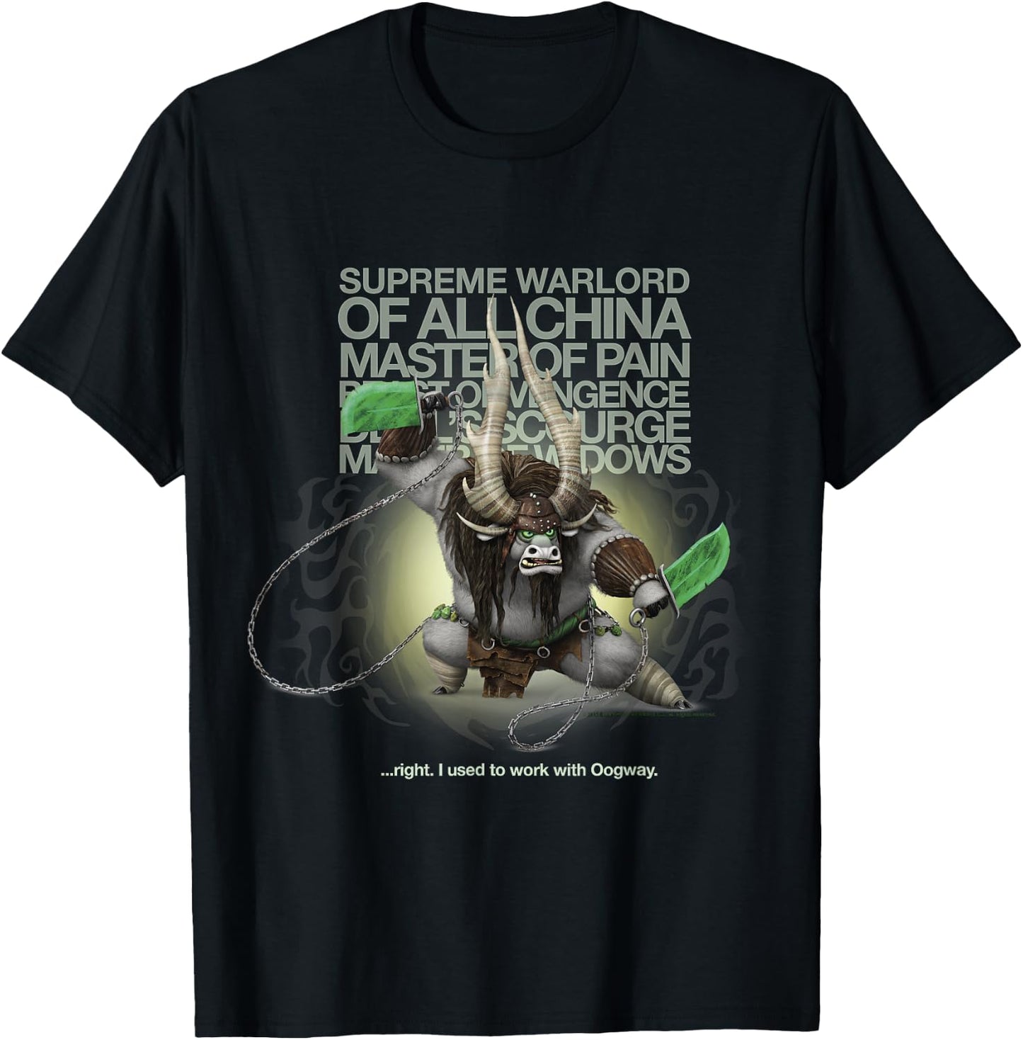 Kung Fu Panda Kai Supreme Warlord Portrait T-Shirt - T-Shirt | Black