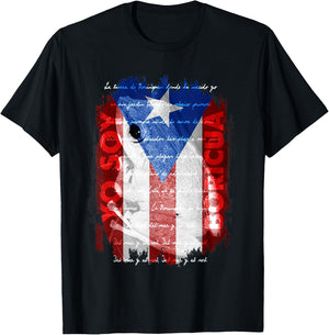 Coqui Shirt, Yo Soy Boricua Puerto Rico Flag Wepa Taino Art T-Shirt - T-Shirt | Black