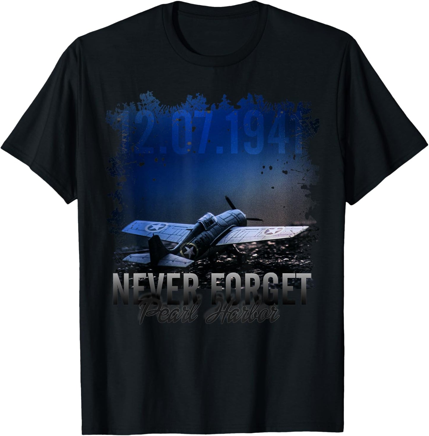 Never Forget Pearl Harbor T-Shirt - T-Shirt | Black
