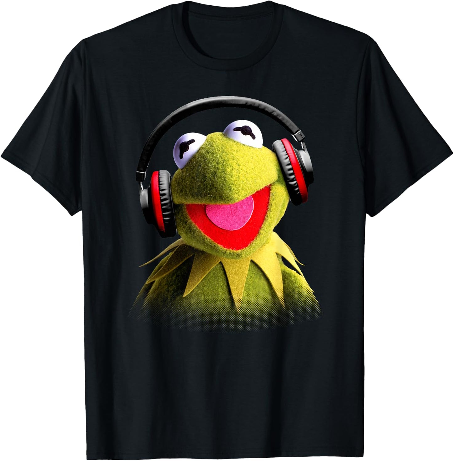 Disney - Muppet Babies Kermit Headphones T-Shirt - T-Shirt | Black