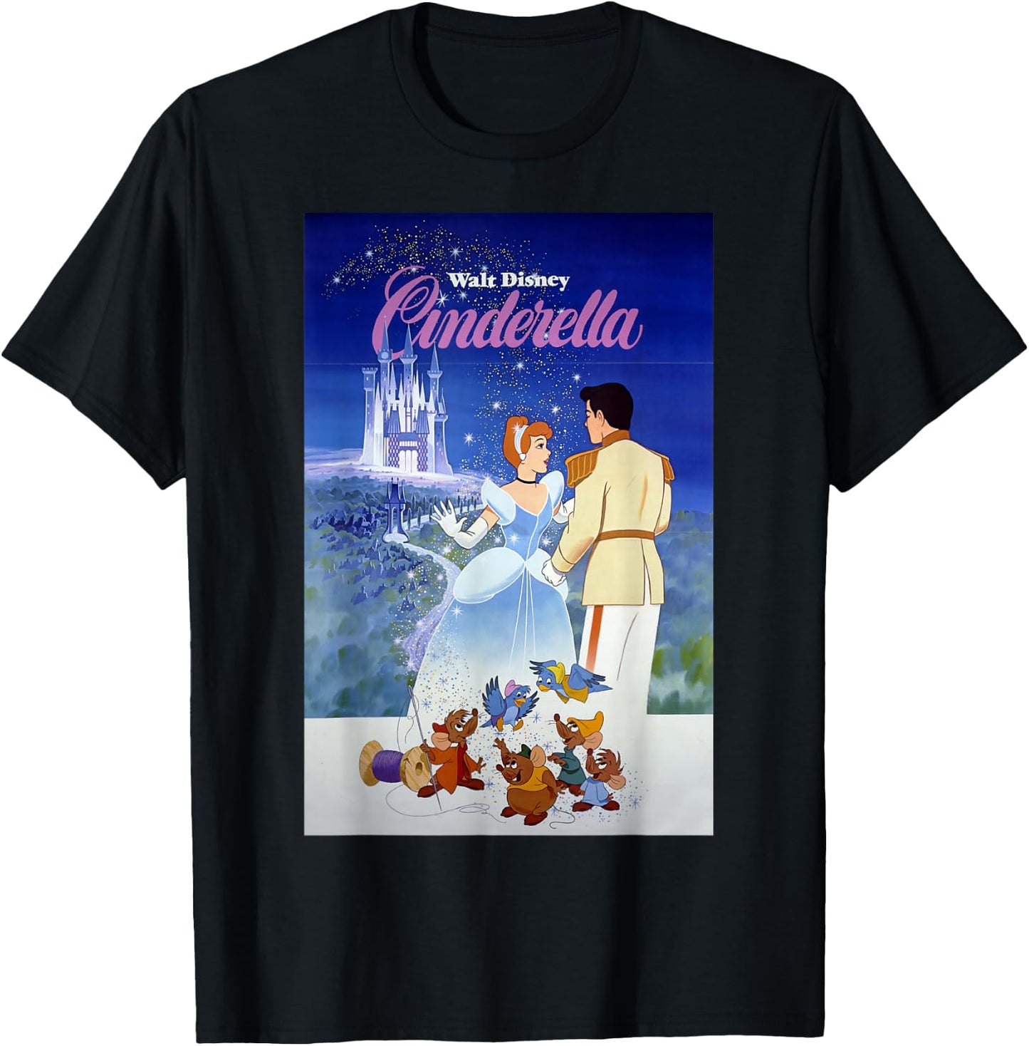 Disney Cinderella Vintage Poster Small T-Shirt - T-Shirt | Black