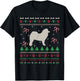 Samoyed Xmas Gift Ugly Samoyed Christmas T-Shirt - T-Shirt | Black