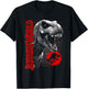 Jurassic World T-Rex Grid Background Logo Graphic T-Shirt - T-Shirt | Black