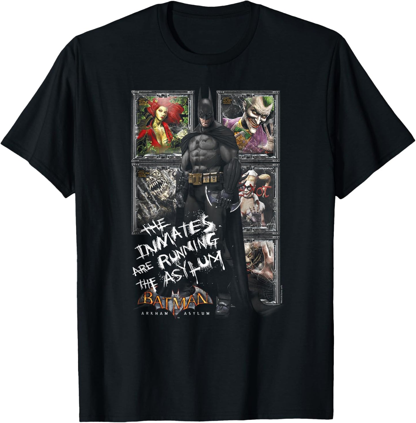 Batman: Arkham Asylum Running the Asylum T-Shirt - T-Shirt | Black