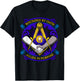 Masonic symbol with "Allies in Purpose" oath, freemason S&C T-Shirt - T-Shirt | Black