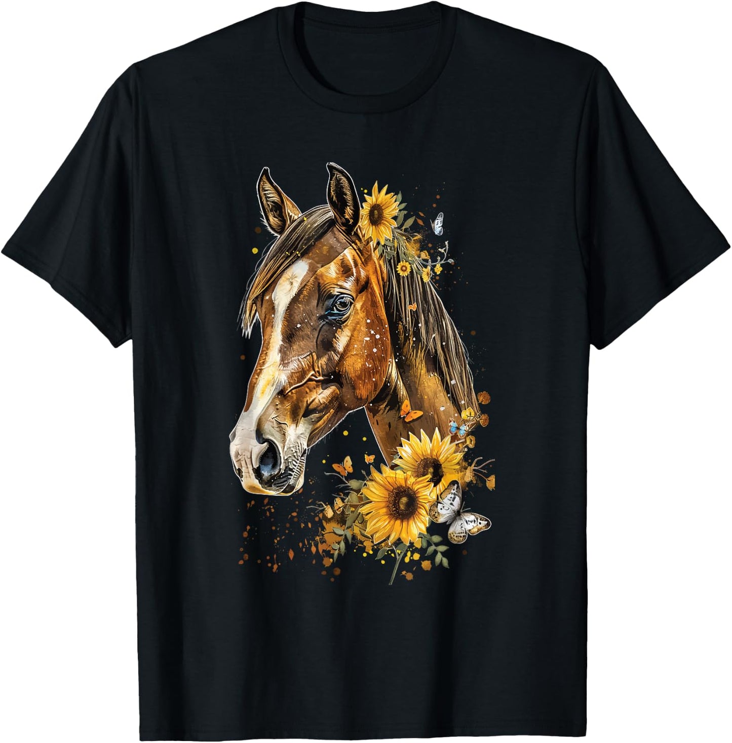 Clydesdale Flower T-Shirt - T-Shirt | Black